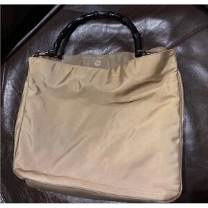 Gucci Tan Tote with Black Handle